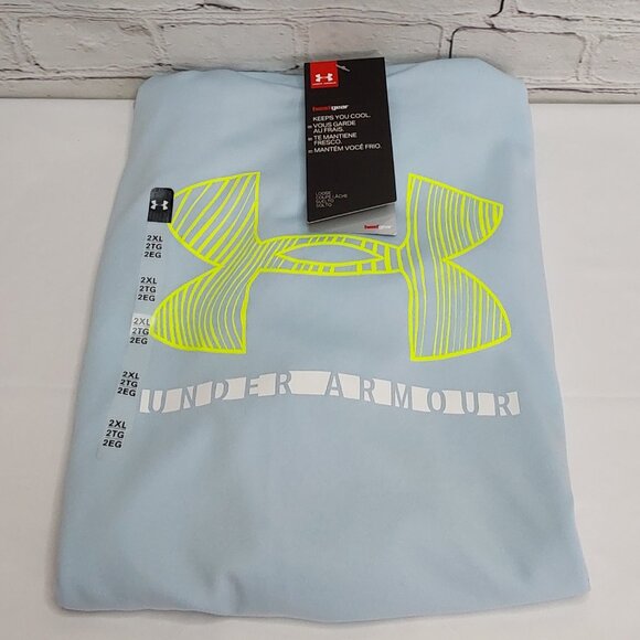 UNDER ARMOUR 'HEATGEAR' LOOSE FIT REFLECTIVE BACK GRAPHIC TEE - Picture 16 of 16